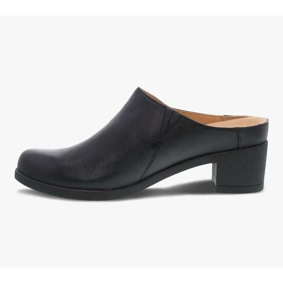 NEW! Dansko Leather Slip On Mules Carrie Black Women's SZ 8 - Picture 1 of 10